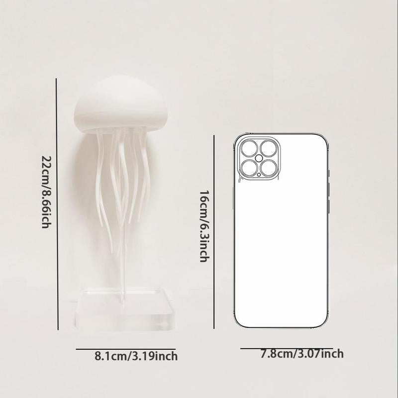 Enchanting Jellyfish LED Night Light - Rechargeable Table Lamp for Bedroom & Living Room Décor